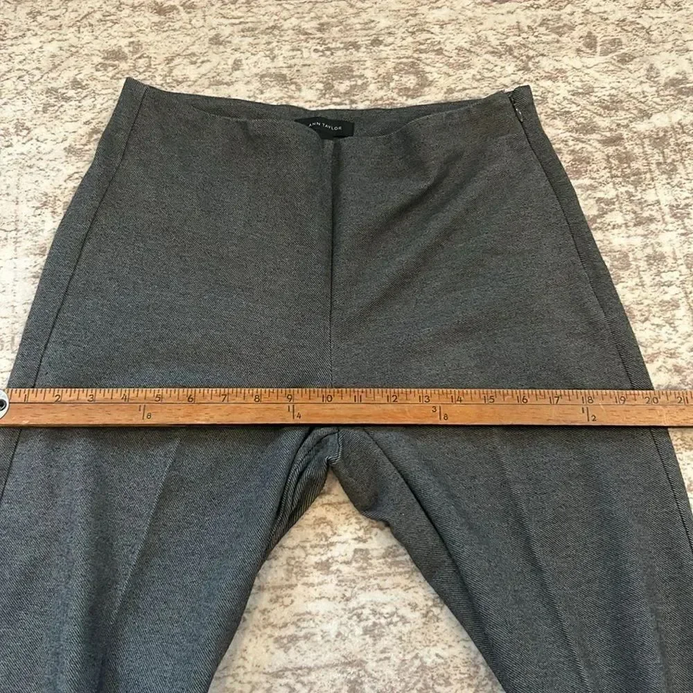 Ann Taylor wide leg cropped pants Women's Gray size 6_6